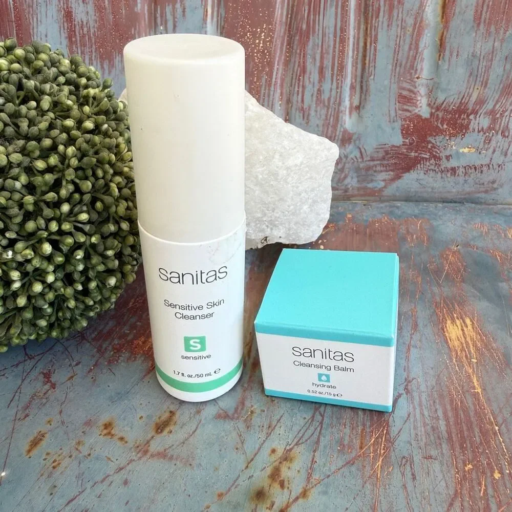 Sanitas Skincare Duo - Cleansing Balm (Brand New) & Sensitive Skin Cleanser (Lig